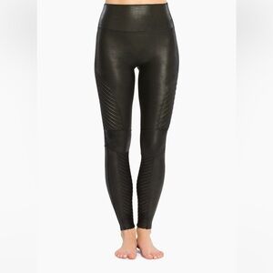 SPANX Faux Leather Moto Leggings